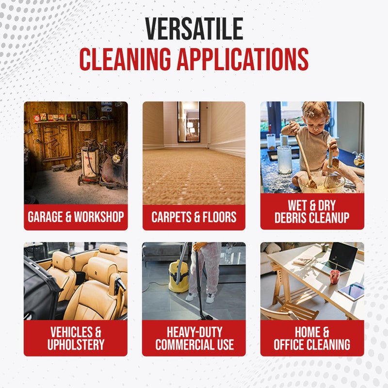 MP Maresh Products Vacuum Hose Replacement Compatible with Shop Vac Style Wet Dry Vacuum Cleaner - Crushproof Dust Collection Hose for Industrial and Commercial Use with Suction Control - 10' x 1-1/4" - Image 5